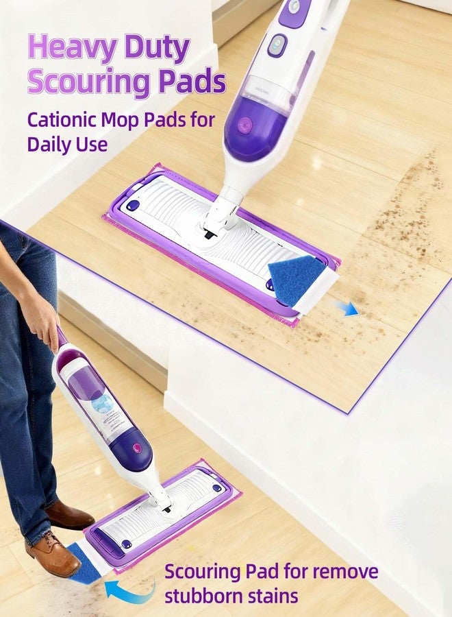 كيباو وسادات إعادة تعبئة ممسحة كهربائية قابلة لإعادة الاستخدام من KEEPOW مع وسادات تنظيف متوافقة مع ممسحة Swiffer PowerMop المصنوعة من الألياف الدقيقة، بديل لوسادات الممسحة الكهربائية لتنظيف الأرضيات الخشبية، عبوة من قطعتين - Image 5